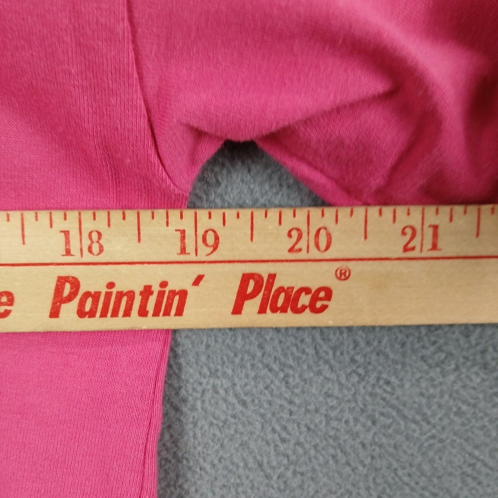 One Step Up T-Shirt Womens Medium Hot Pink V-Neck Short Sleeve Center Front Seam - Picture 5 of 7